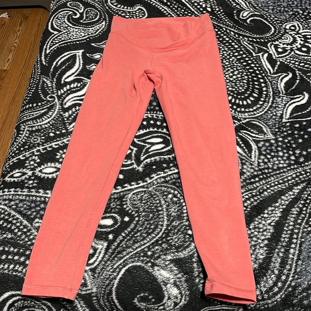 crossover coral girls 8 leggings